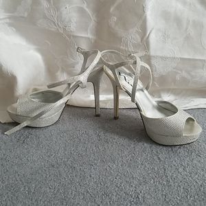 Silver sandals